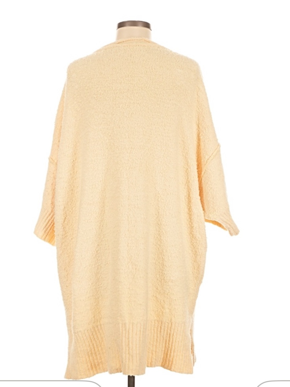 Free People Cream Cable-Knit Poncho Sweater - Picture 2 of 2